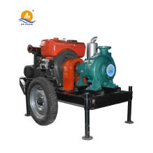 horizontal agricultural mobile two wheel trailer diesel engine water pump